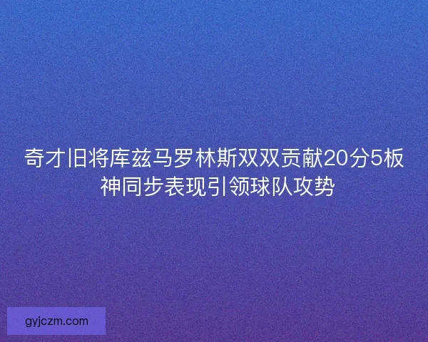 奇才旧将库兹马罗林斯双双贡献20分5板 神同步表现引领球队攻势